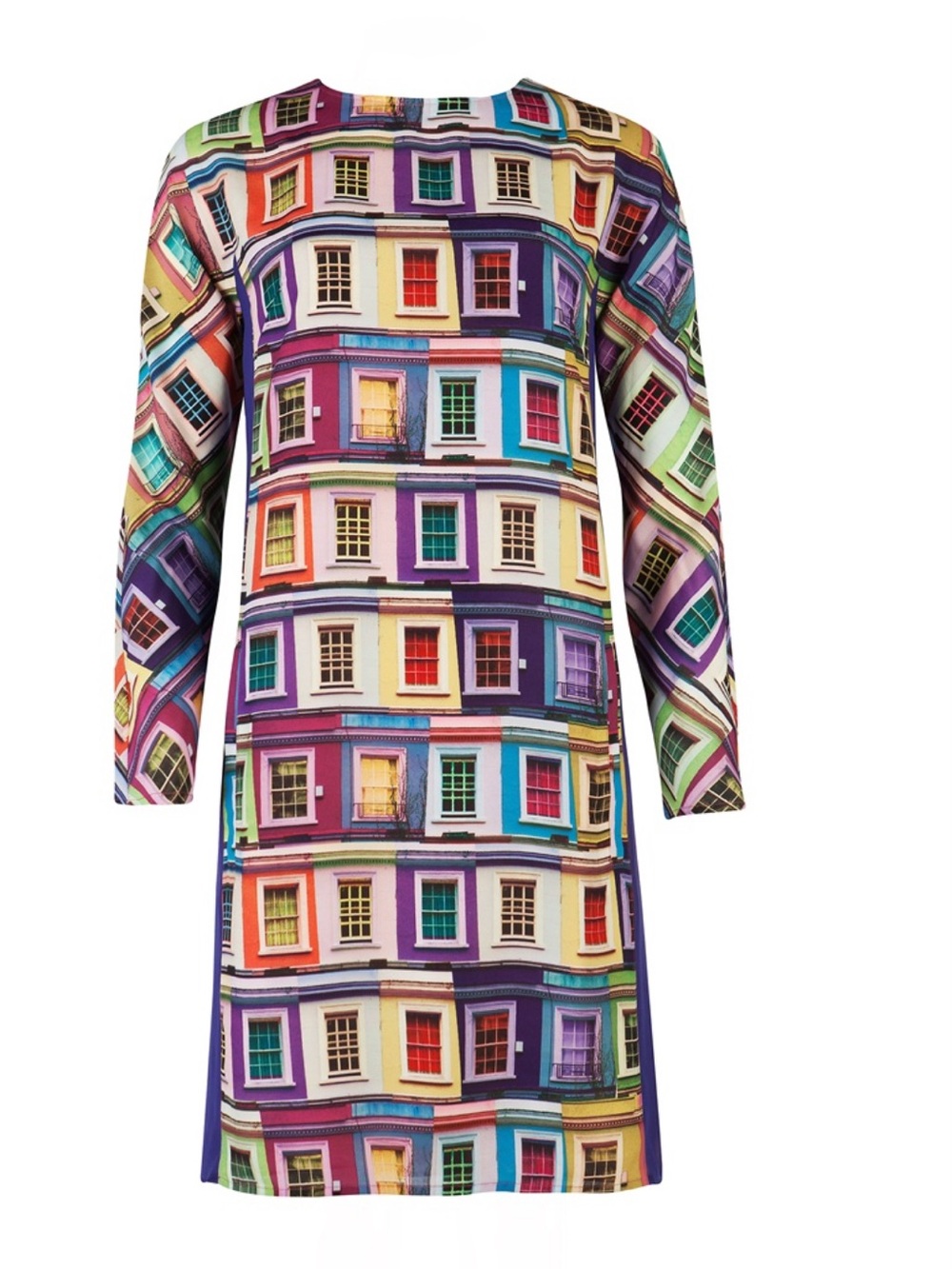 TED BAKER Jupi Pop Art Door Print Mini Shift Tunic Dress Size 10 (UK 4)